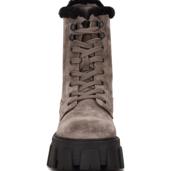 marc fisher leather lug sole hiker boots